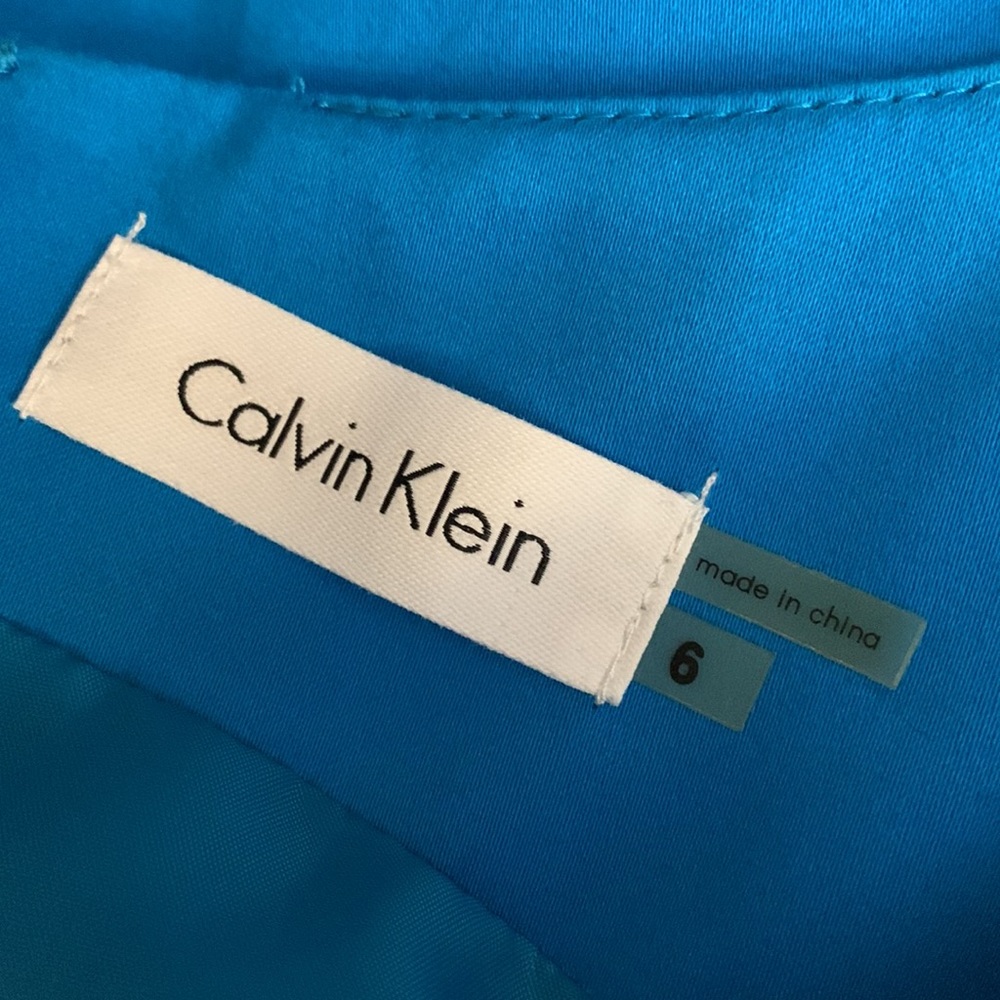 Calvin Klein sleeveless fit and flare pleated dress - Picture 9 of 14